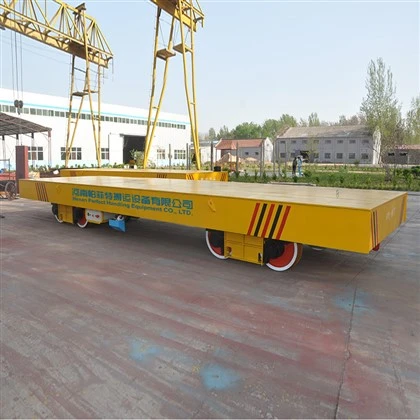 Carucior de transfer motorizat pentru industria manufacturiera 30 tone